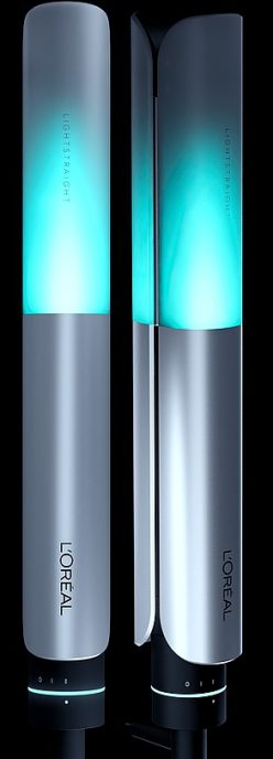Lisseur infrarouge Light Straight de l'Oréal, visuel de face et de côté